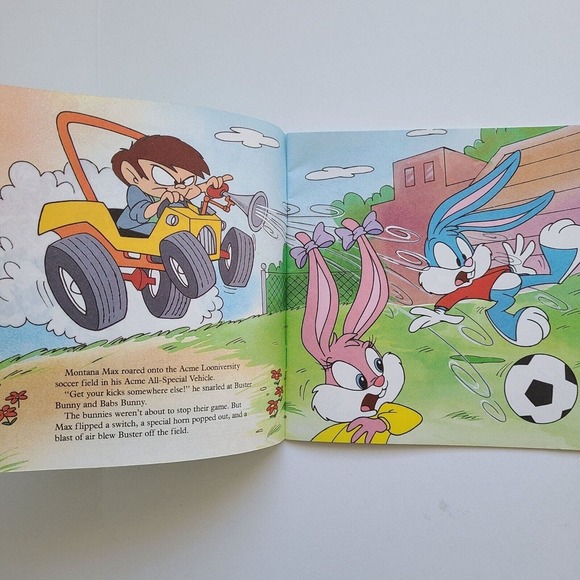 5/$10 2 Vintage Kids Books Tiny Toon Adventures Lost in the Fun House - Picture 9 of 10
